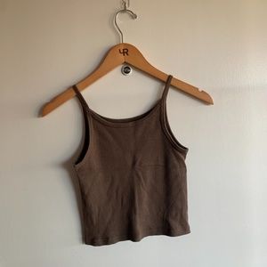Brandy Melville Brown Cropped Tank